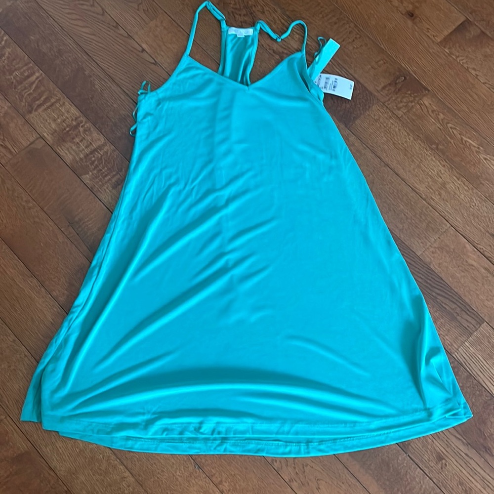 Green sundress or cover up- XS- small